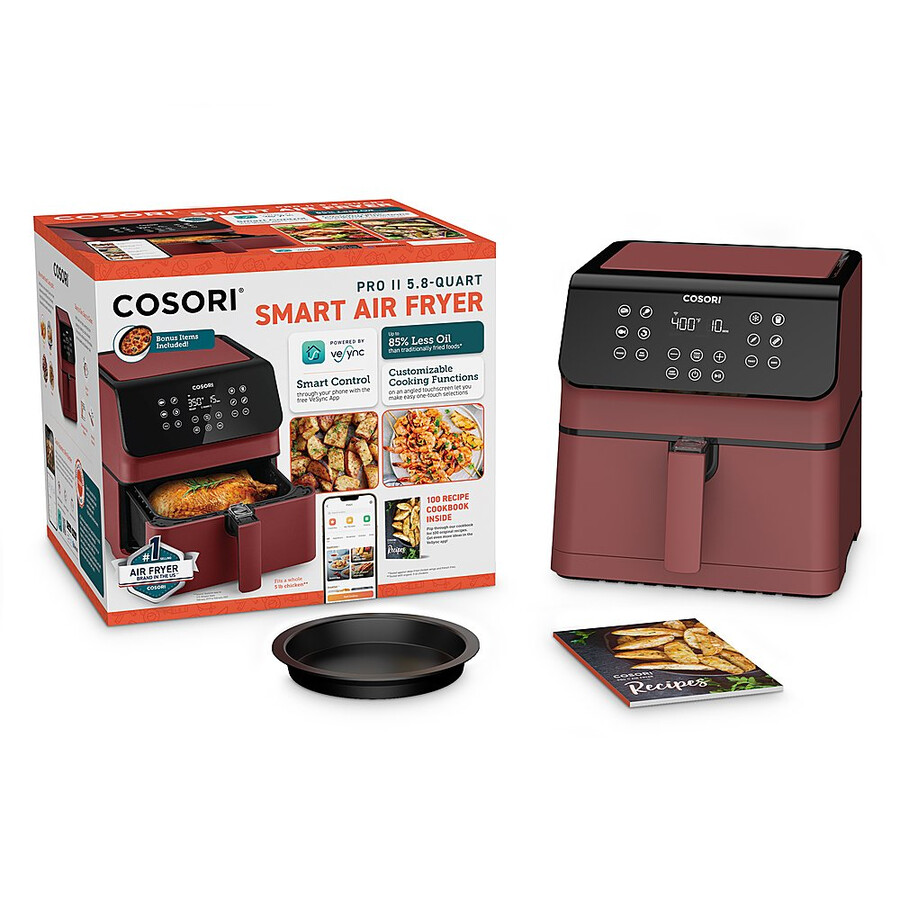 pro ii 58-quart smart air fryer - rot