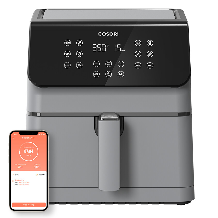 pro ii 58-quart smart air fryer grau